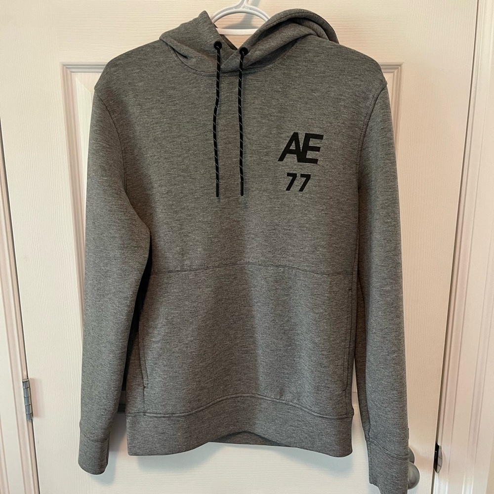 American Eagle Outfitters Men's Charcoal Hoodie